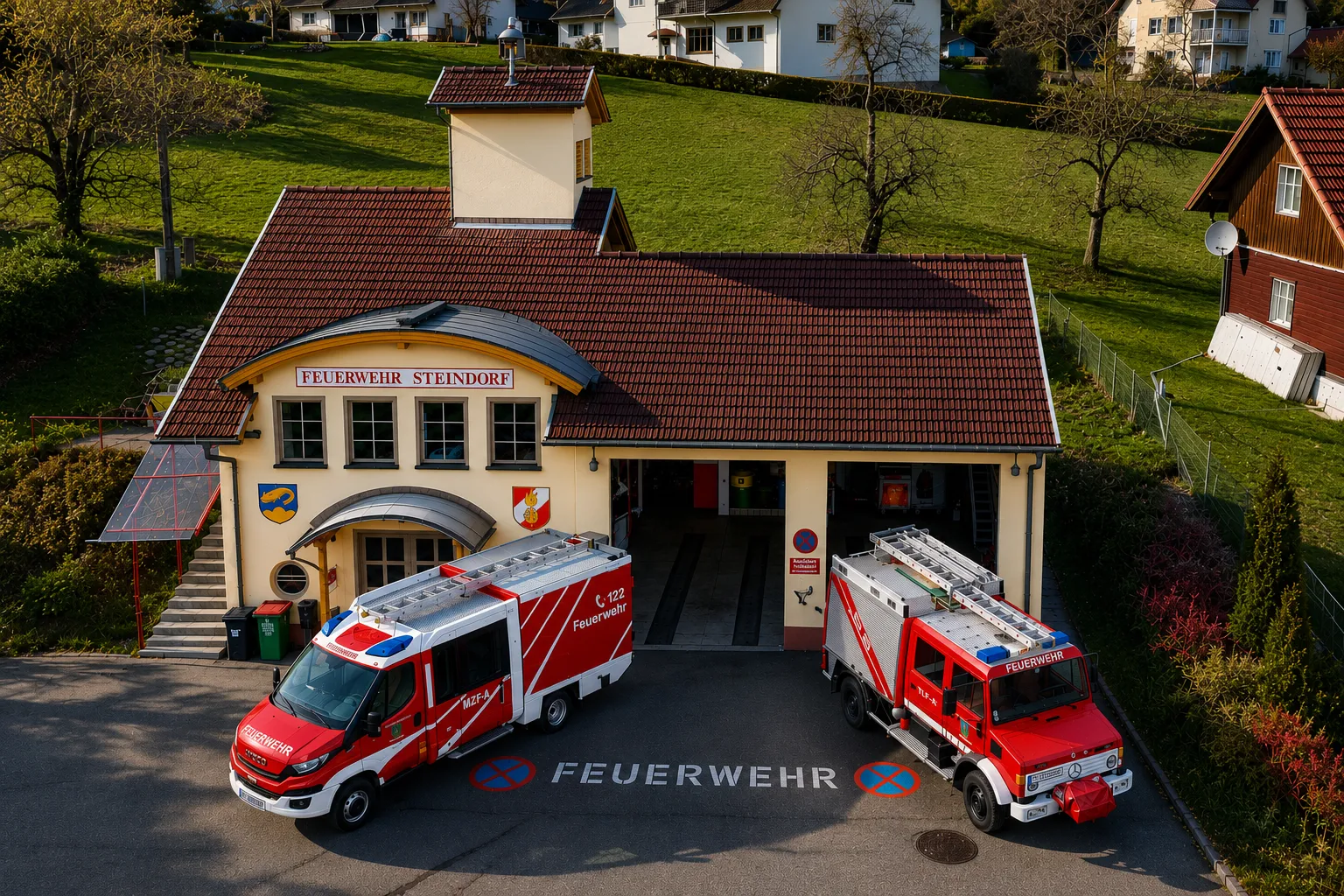 Das Feuerwehrhaus der FF Steindorf