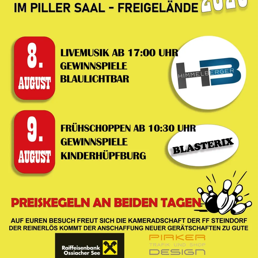 🚒 Feuerwehrfest 2026 🚒
•
•
•
Unser alljährliches Feuerwehrfest steht wieder vor der Tür. Am 8. und 9. Aug…